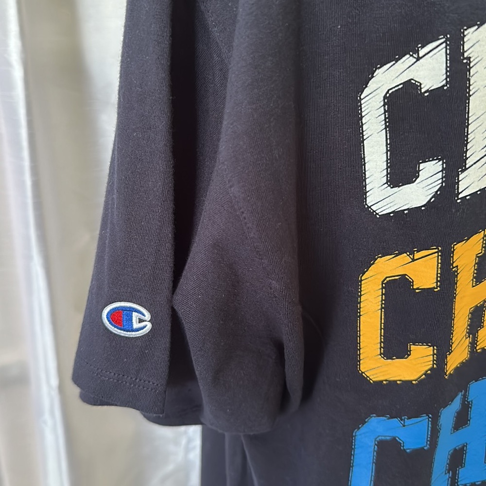 NWT Men’s Champion SS T-shirt Sz L, Navy - Picture 2 of 4
